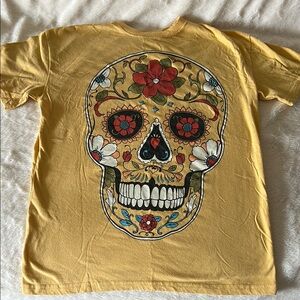 Yellow Skull Graphic Tee